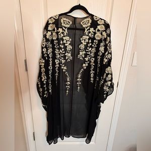 Beautiful gold embroidered duster